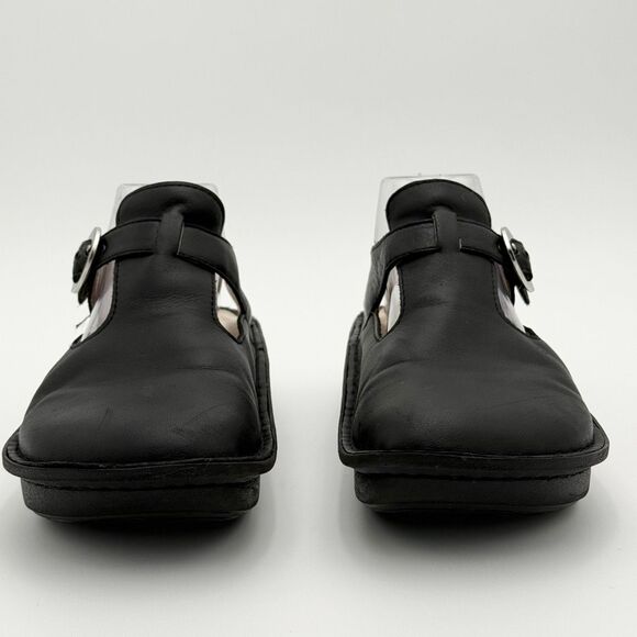Alegria Classic Black Leather Slip-On Rocker Sole Clogs - Unisex EU 41 / Women’s - Picture 2 of 16